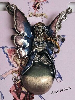 🧚‍Pacific Giftware Amy Brown 𝐅𝐋𝐎𝐀𝐓𝐈𝐍𝐆 𝐉𝐄𝐖𝐄𝐋 Fairy Necklace Pendant